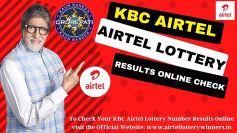 kbc lottery winners airtel